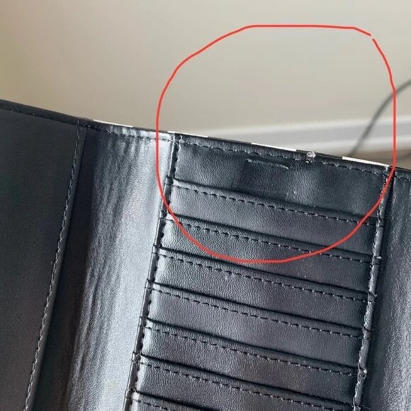 Kut From The Kloth Wallet Slim Striped Black White - Picture 13 of 15